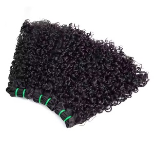 Haut de gamme 12A Grade Fumi Hair <span class=keywords><strong>Super</strong></span> Double Drawn Virgin Cuticule Aligné Bundles de Cheveux Péruviens Fumi Pixie Curl Couleur Naturelle - Product Image 4