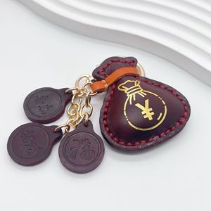 Porte-clés de luxe tendance en cuir véritable, porte-bonheur, pour sac à main, accessoire de sac, vente chaude - Product Image 3
