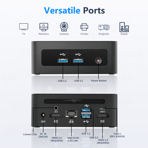 ใหม่ล่าสุด <span class=keywords><strong>Intel</strong></span> <span class=keywords><strong>Core</strong></span> I5-12450H แรม 16GB DDR4 ความจุ 1TB M.2 SSD คอมพิวเตอร์เล่นเกม Octa <span class=keywords><strong>Core</strong></span> รองรับจอภาพ 4K สามจอ USB 3.2 Wi-Fi 6 Win11Mini - Product Image 4