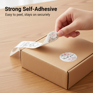 Étiquettes adhésives personnalisées en rouleau avec feuille d'or pour sceller les enveloppes, motif Joyeux Noël, pour décorer les cadeaux d'enfants - Product Image 5