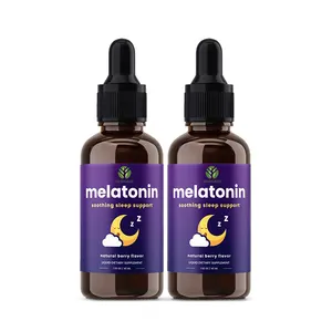 Private Label Sleeping Aid Liquid Melatonin Drops 1mg Melatonin Liquid Sleep Drops For Adults Kids