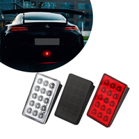 Nouvelles lampes de signalisation de sécurité LED 12V pour l'extérieur de la voiture, feux de freinage, de travail, de recul, 15/16/20 LED, carrées, triangulaires, clignotantes