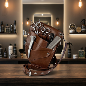 ASAP Customized Logo Handmade Multifunctional Hard Sustainable Barber Holster Waterproof PU Material Protective Storage Tool Bag - Product Image 2