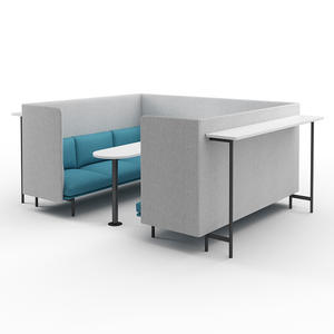 Salle d'attente de luxe salle de réunion canapé haute cloison arrière insonorisé salon de réception privée canapé de bureau - Product Image 1