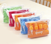 Set Botol Sampel Perjalanan Portabel: Krim Wajah, Produk Perawatan Kulit, Foundation, Toner, Botol Sampel, Botol Semprot Model Pompa