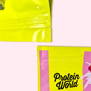 Mylar-Bolsa de embalaje de alimentos secos, impresión personalizada, base plana cuadrada, soporte para proteína de suero de leche en polvo, café - Product Image 4