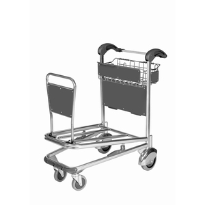 Carrito de transporte de equipaje para pasajeros en el terminal y sala de espera del aeropuerto - Product Image 6