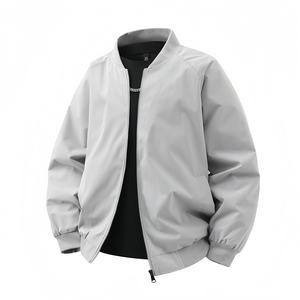 Veste bomber pour homme, nouvelle collection printemps-automne, style décontracté tendance, style simple, veste à fermeture éclair, fabricant de vestes, vente en gros personnalisée - Product Image 1