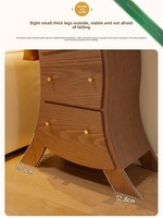 Armoire à cinq tiroirs au design nordique avec poignées métalliques, armoire de rangement pour chambre à coucher, salon, meubles de maison, DG009