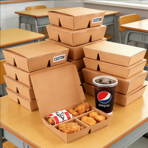 Caja de Sushi Plegable Personalizada para Llevar, Contenedor Desechable para Alimentos con Divisores, Ecológico, OEM, ODM - Product Image 6