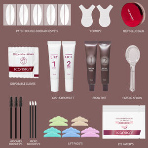 Kit 4-en-1 professionnel de teinture, permanente et rehaussement des <span class=keywords><strong>cils</strong></span> et des sourcils, marque privée - Product Image 2