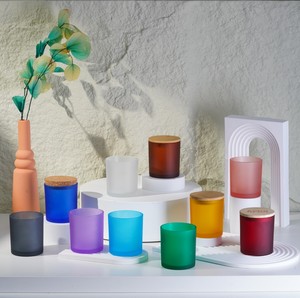 Offerta Speciale: Barattoli in <span class=keywords><strong>Vetro</strong></span> Trasparente da 7oz, 10oz, 14oz per Candele, Spessi e con Coperchi in Bambù - Product Image 4