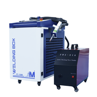 Machine de soudage laser portative 5 en 1, soudeuse laser pour le stockage d'énergie, la soudure de batteries au lithium, le soudage de l'aluminium, le nettoyage et la découpe