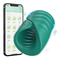 Penis-Trainings-Vibrator Kabellose APP-Fernbedienung Männlicher Masturbator Sexspielzeug Männlicher Verzögerungsring Eichel-Trainer