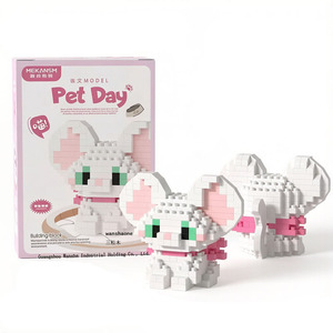 Microbloques de Construcción de Partículas Pequeñas, Modelo de Perro de Dibujos Animados (Corgi, Pug, Poodle, Schnauzer), Juguete de Ensamblaje DIY para Mascotas, Regalo - Product Image 4