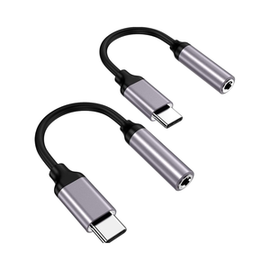 DAJIANG personalizado OEM <span class=keywords><strong>USB</strong></span> tipo C 3,5mm <span class=keywords><strong>hembra</strong></span> Audio Dongle <span class=keywords><strong>Cable</strong></span> TUV verificado <span class=keywords><strong>auxiliar</strong></span> auriculares Jack adaptador PVC chaqueta trenza - Product Image 1