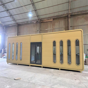 Módulo de Oficina Móvil Rectangular con Marco de Aluminio, Diseño Contemporáneo para Exteriores, Independiente, Ya Ensamblado - Product Image 3