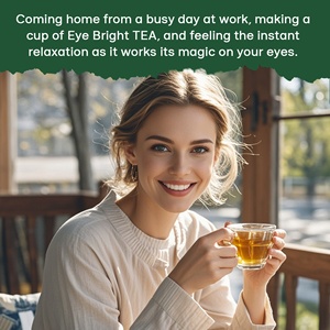 Eye Bright English Health Cold Brew Tea Steam Plant Sachets de thé triangulaires 5g*20 - Product Image 3