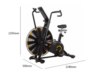Bicicleta de Ejercicio con Resistencia de Aire, Modelo Nuevo, para <span class=keywords><strong>Gimnasio</strong></span> y Hogar, Bicicleta de Spinning para Entrenamiento Cardiovascular - Product Image 5