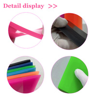 Outil professionnel de qualité supérieure en TPU noir résistant à l'usure pour film de protection de voiture, vinyle, autocollant, détaillage, raclette et spatule PPF
