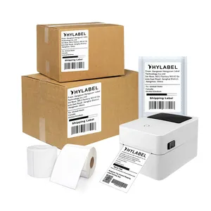 Aangepaste 100Mm X 150Mm 4 "X 6" Thermische Overdracht Papier Sticker Barcode Sticker Zelfklevende Label Rol 4X6 Inch Verzendlabel