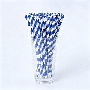 Pajitas de Papel Biodegradables Ecológicas de Lujo <span class=keywords><strong>Tembo</strong></span> con Rayas Pastel, Desechables, para Cócteles, Campamentos y Fiestas, Precio de Fábrica - Product Image 4
