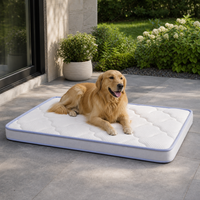 Outdoor-Kühlbett für Hunde mit Silikon-Taschenfederkern und gestepptem Oberteil für Terrasse, Garten, Hinterhof & Reisen