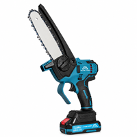 Mini tronçonneuse sans fil MAXTON MT29-2, industrielle, DIY, professionnelle, bleue, à batterie, sans balais
