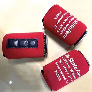 Custom Promotional State Farm Neoprene Can Magnet Stubby Cooler Beer Coozies Collapsible Can Cooler - Product Image 6