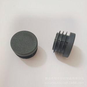 <b>Plastic</b> Round Tube Plug 25mm Black End Cap For Furniture <b>Shelf</b> Support Durable Foot Pad - Product Image 4