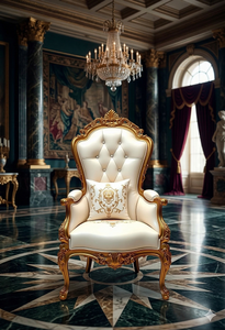 Sillón Individual Estilo Royal con Estructura de Madera Sólida y Cojín Acolchado para Sala de Estar - Product Image 2