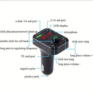 X3 Car Charger 2 Port 3.1a Dual <b>Usb</b> Lcd Display 12-24v Car MP3 Music <b>Player</b> Fast Charger Adapter - Product Image 5