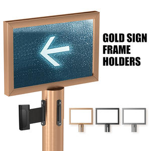 Nouvelles barrières de file d'attente rétractables à double face A3/A4, créatives, avec supports de signalisation pour hôtels - Product Image 3