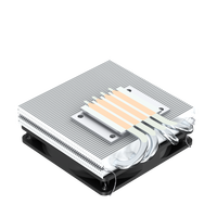 FEZCOOL C904-X37 Refroidisseur de processeur à soufflage vers le bas, 4 caloducs, roulement fluide, contrôle intelligent de la température, boîtier ITX tout-en-un pour Intel AMD