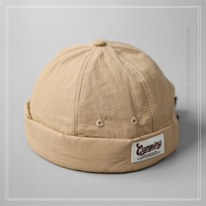 Casquette unisexe d'été en PVC à 6 panneaux, style hip-hop japonais de niche, avec texte alphanumérique, effet peau de melon, personnalisable en petites séries, vente en gros - Product Image 4
