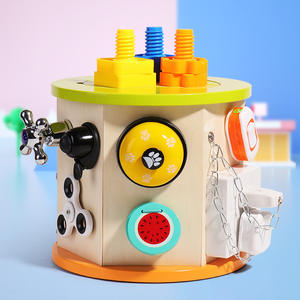 Juguetes <span class=keywords><strong>Montessori</strong></span>, <span class=keywords><strong>Cubo</strong></span> <span class=keywords><strong>de</strong></span> Actividades <span class=keywords><strong>de</strong></span> Madera <span class=keywords><strong>de</strong></span> 8 Caras, 22 Funciones, Desarrollo Cerebral, Coordinación Mano-Ojo, Juguetes Educativos para Niños - Product Image 2