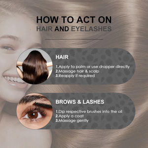 Aceite de ricino puro prensado en frío para cejas, aceite para el crecimiento del cabello, suero para el crecimiento de <span class=keywords><strong>pestañas</strong></span>, Etiqueta Privada - Product Image 6