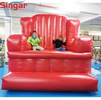 Sofa gonflable de la publicité géante extérieure, chaise gonflable d'air