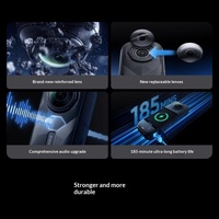 Caméra d'action panoramique Insta360 X5 avec capteur CMOS, prise en charge de la stabilisation vidéo 8K et du tournage VR ; pour le kit Vlog X4 en co-marque