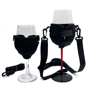 Funda de neopreno para copas de vino, aislante, personalizada, para bodas, con logotipo personalizado, correa para bebidas, OEM - Product Image 2