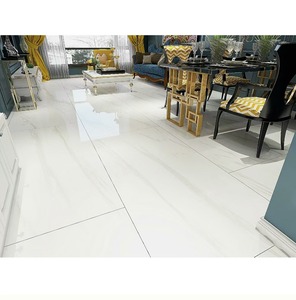 <span class=keywords><strong>Carrelage</strong></span> en porcelaine poli <span class=keywords><strong>effet</strong></span> marbre blanc 60 x 60, finition douce, nouveau design - Product Image 1