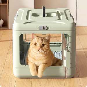 Trasportino Pieghevole Portatile in PP per Animali Domestici, Traspirante, per Viaggi Aerei e Auto, Grande Capacità, per Gatti - Product Image 4