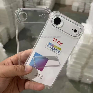 Pha Lê Rõ Ràng TPU Điện Thoại Di Động Trường Hợp Đối Với <span class=keywords><strong>iPhone</strong></span> 17 16 15 14 13 12 11 Pro Max 1.5Mm Góc Bảo Vệ Chống-Vàng Chống Sốc Bìa - Product Image 2