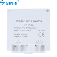 Minuterie programmable hebdomadaire numérique LCD CN101A 12V 24V 36V 48V 110V 220V, relais de minuterie 10A, mini horloge, minuterie lumineuse