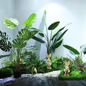 Kunstmatige Palm Huis Landschap Gebruik Plastic China Tall Nep Indoor Bonsai Plastic Planten Bomen Topiary Frame Geen Behoefte Om De Zorg