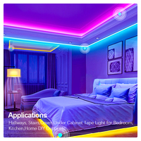 Bande LED COB RGB à émission latérale certifiée UL CE, très vendue en Europe et aux États-Unis, 630 LED/m, IP65 - Pas de points sombres, longue durée de vie, CRI élevé >90RA