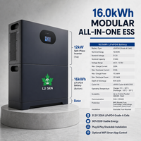 Batterie de stockage d'énergie résidentielle biphasée 120/240V avec onduleur intégré, BMS et EMS pour installations solaires nord-américaines