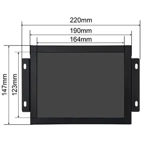 Pantalla IPS de 8 ", 9" y 7 ", mini panel industrial, PC, monitor para marco abierto, pared de metal integrada