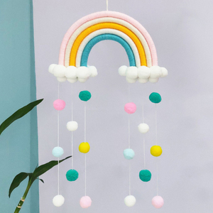 Décoration de tente murale de vent nordique pour enfants pendentif coloré tissé pour cadeau d'art suspendu d'anniversaire à la maison - Product Image 3