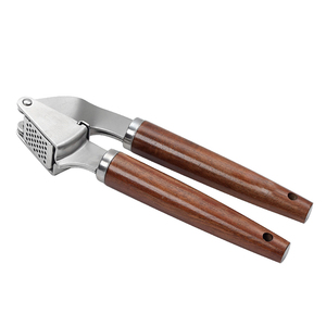 Wholesale Garlic <b>Press</b> Crusher and Mincer Kitchen Garlic <b>Press</b> Mincer Chopper With Wooden Handle - Product Image 6